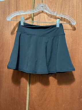 Girl's Black Athletic Skort - Velocity Active Skirt